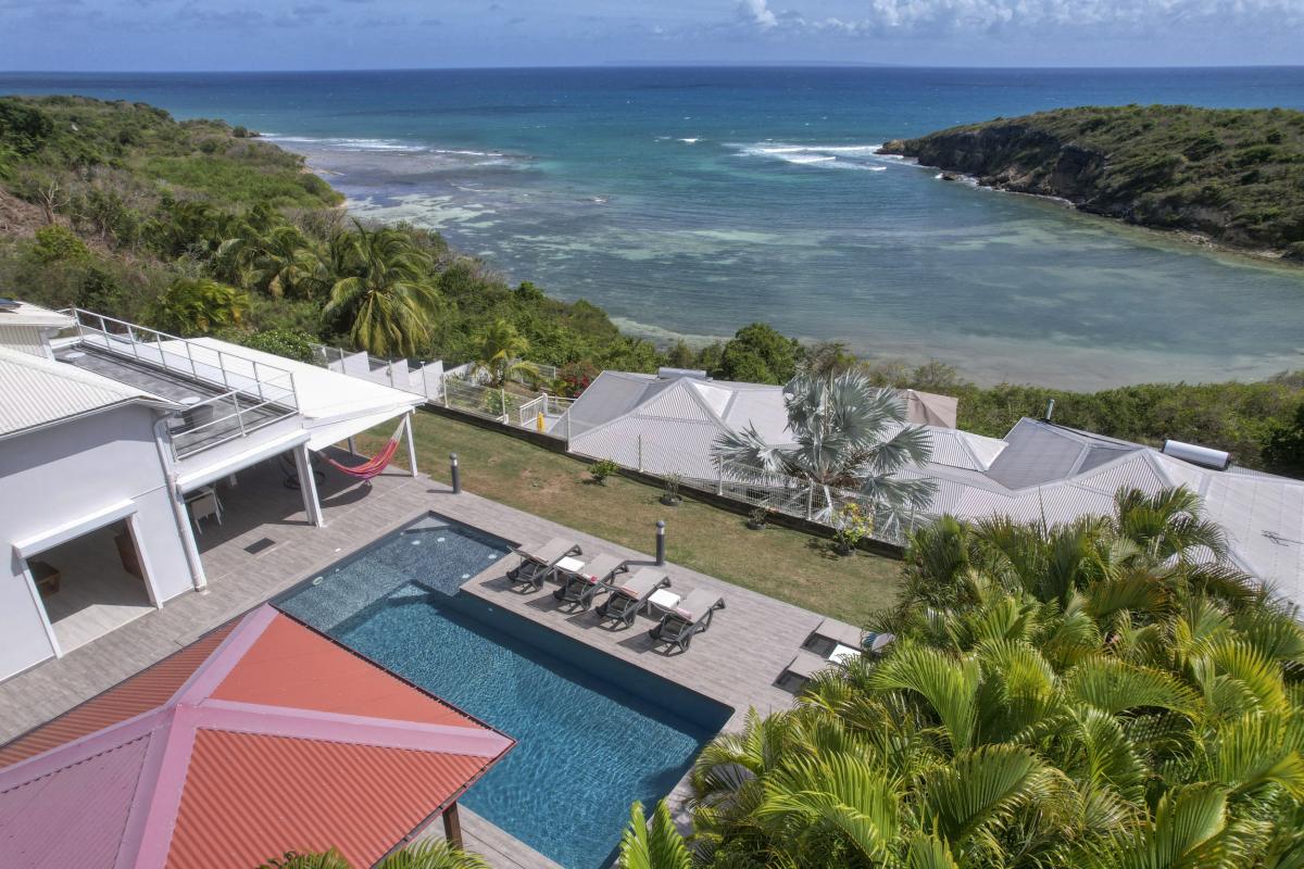 5.Location villa piscine vue mer Saint François Guadeloupe_Vue Mer